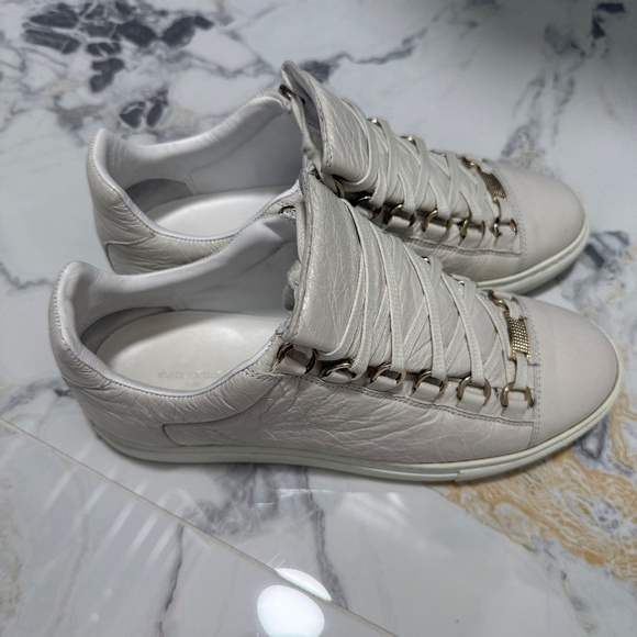 Balenciaga Arena Sneakers White Sz 38 - Picture 4 of 6